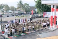 Pemkot Ternate gelar salat Istisqa di halaman Kantor Wali Kota Ternate. Ist