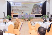 Wali Kota Ternate, M. Tauhid Soleman saat memberi sambutan di acara FGD RDTR. Foto (Istimewa)
