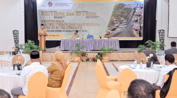 Wali Kota Ternate, M. Tauhid Soleman saat memberi sambutan di acara FGD RDTR. Foto (Istimewa)